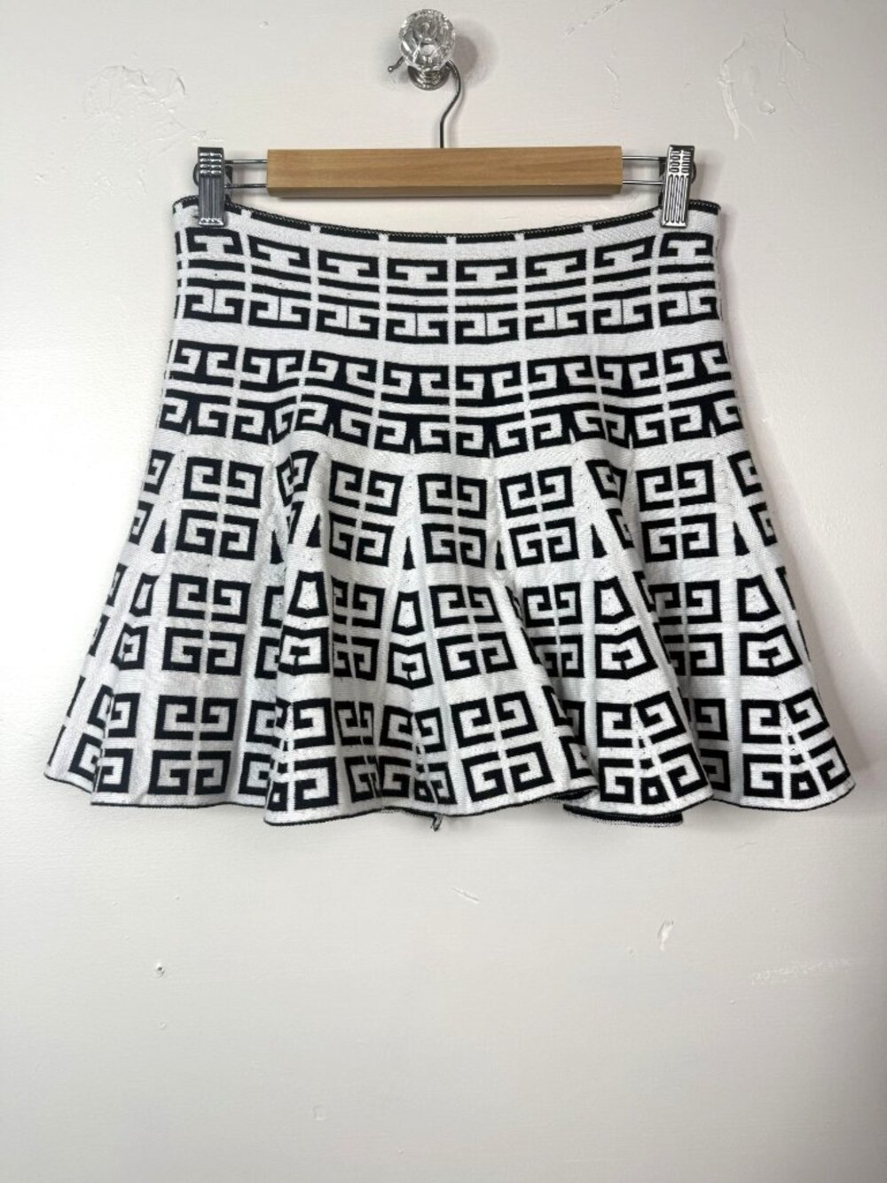 Pinklicious Women's Y2K Black/White Geometric Pattern Mini Skirt - One Size - Picture 2 of 5